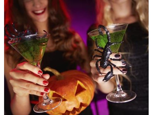 Women at Halloween party