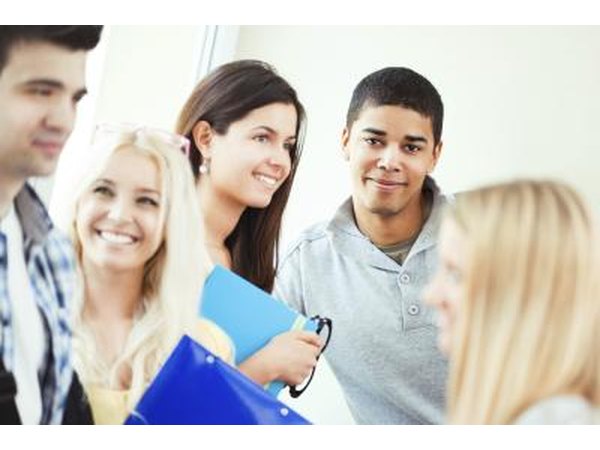 Teens in Bible study group