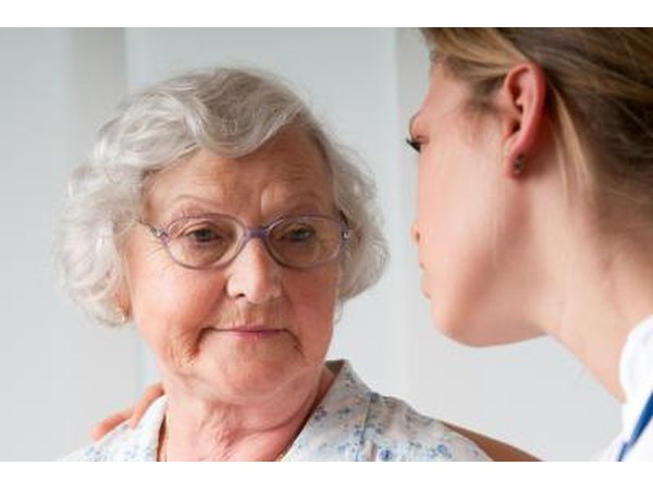 Senior woman at doctor
