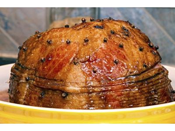 Glazed spiral ham