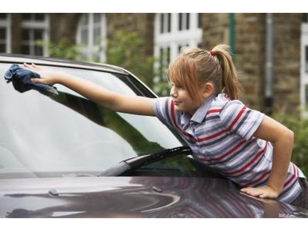 Kids can ask parents if they can wash the car for money.