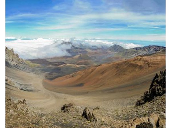 Haleakala Crater in Maui.