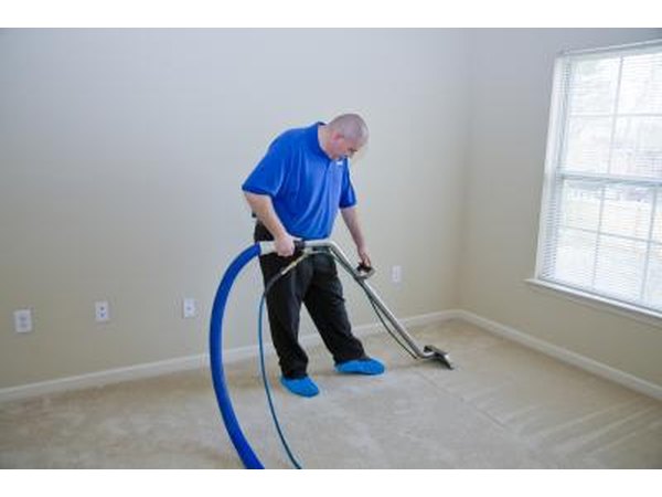 Steam clean carpeted floors.