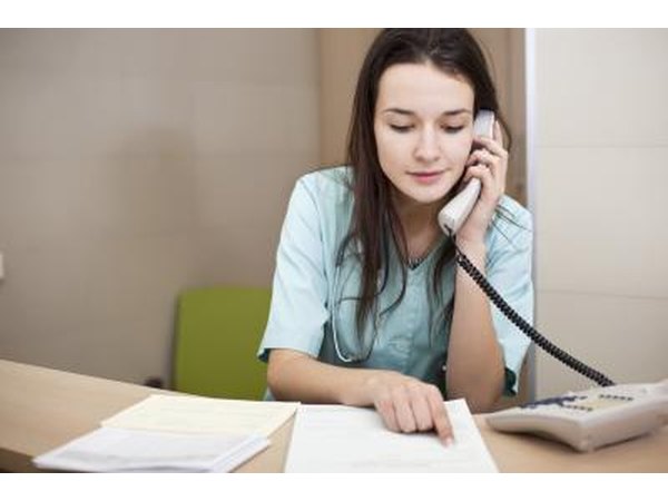 Receptionist at doctor's office