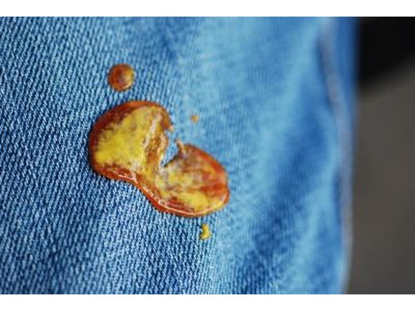 The enzymes in tide will remove stains.