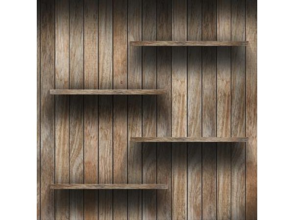 The length and weight of the shelves will determine if melamine or natural wood is a better building material