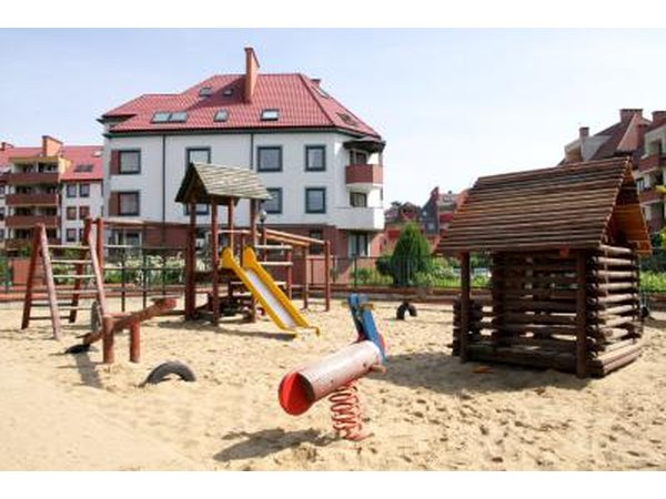 Playground built on sand