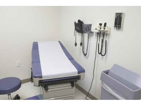 The test is normally performed on an exam table.