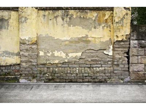Create an antique feel by mimicking peeling and cracked paint.