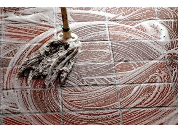 Kitchen helpers may be called upon to keep the floor area clean.