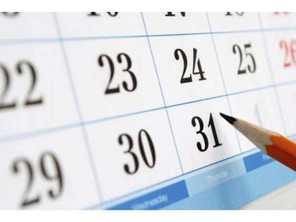 Determine the date of your last period.