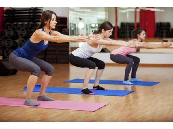 Correct form for squats.