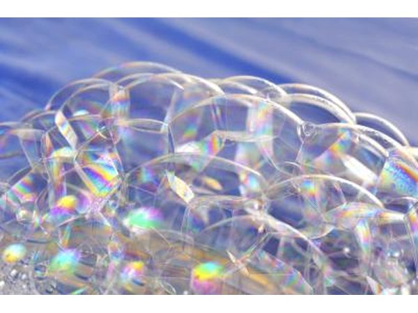 Blow bubbles.