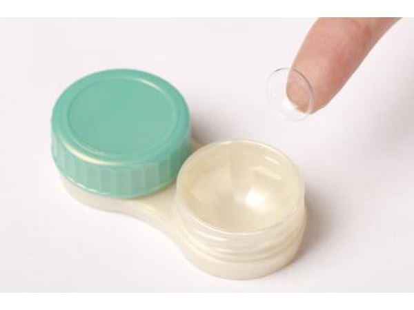 Contact lens and case.