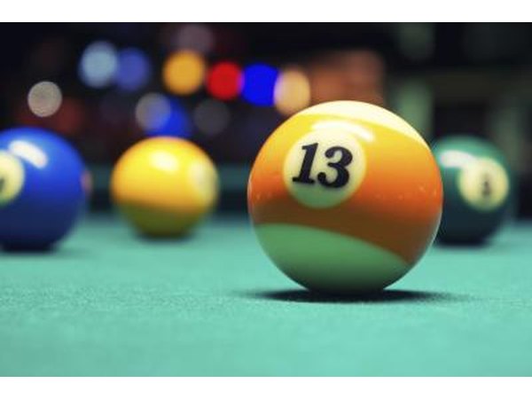 Balls 9-15 are striped.