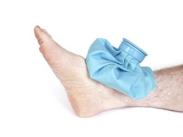 Avoid placing ice directly on burning feet.