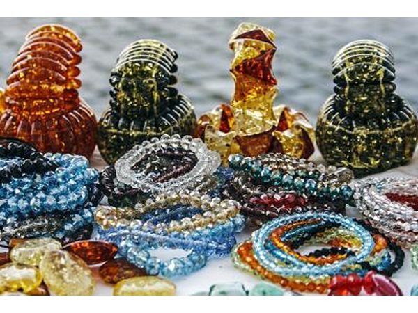 Decorate with plastic jewels.