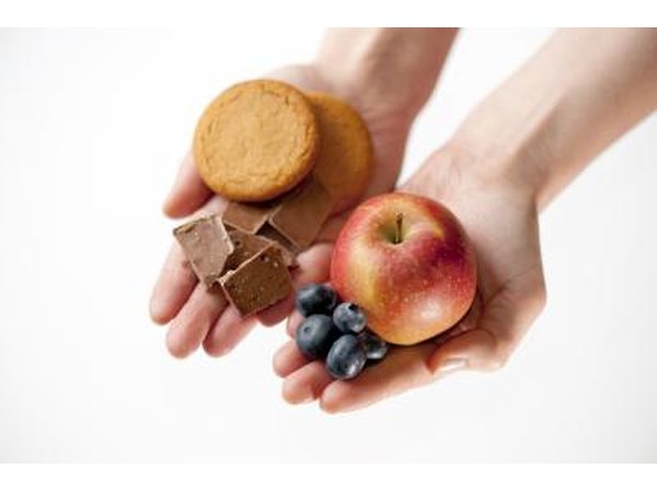 Distribute your calories as meals and snacks throughout the day.