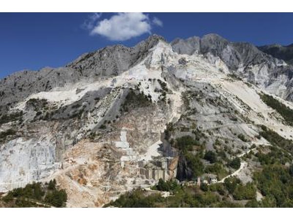 Carrara marble comes from the quarries of Carrara, Italy.
