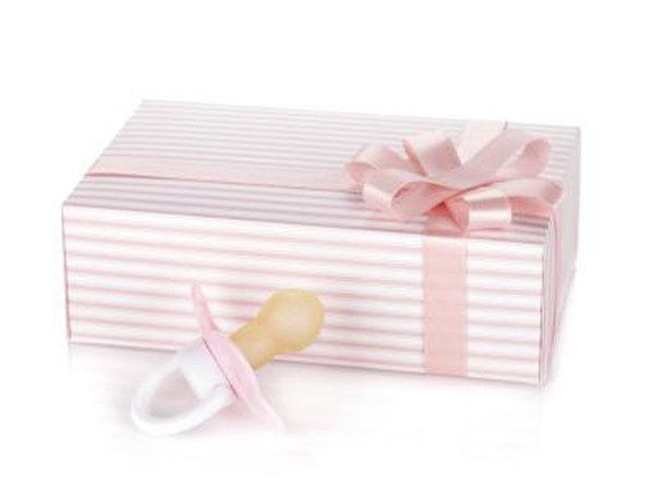 A godparent traditionally gives a new christened or baptized baby a gift as well as making a toast