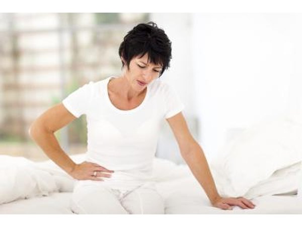 You may experience constipation or frequent urination.