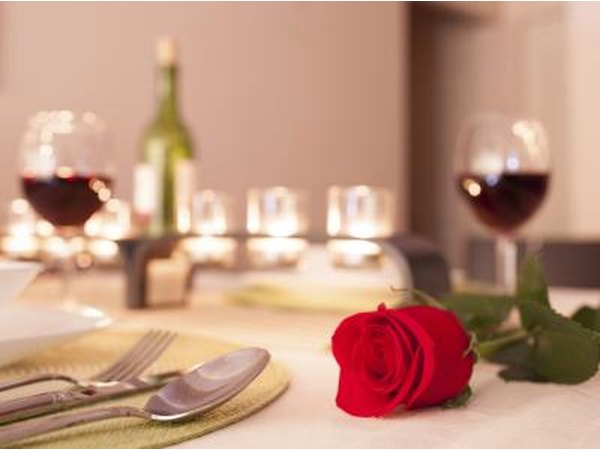 A romantic dinner.