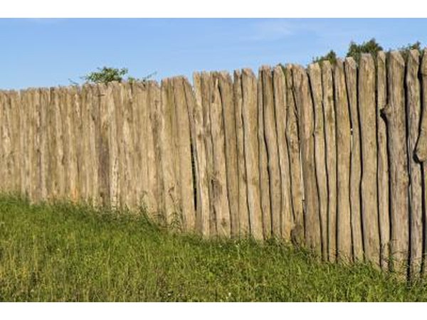 Solid wood fence