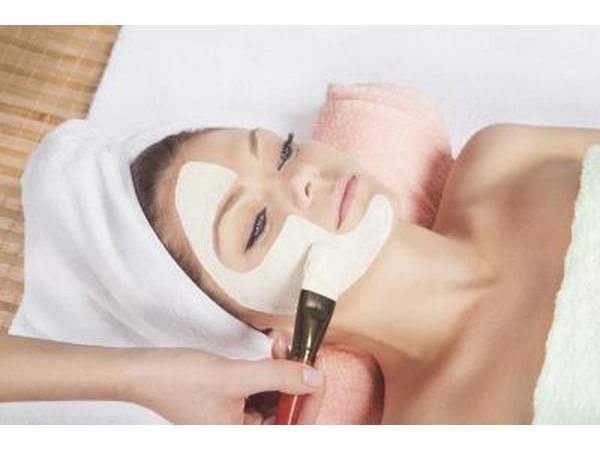 woman enjoying spa treatment