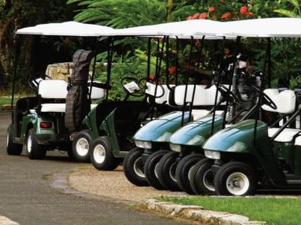 Parked Golf Carts