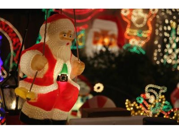 Santa on swing