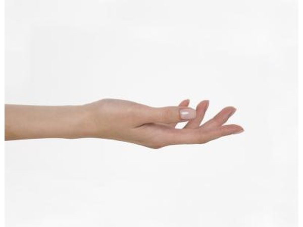 Calcium deposits can happen in the fingers.