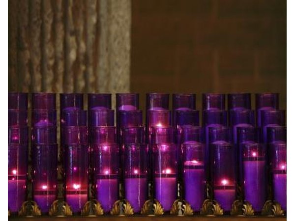 Purple signifies pain and mourning.