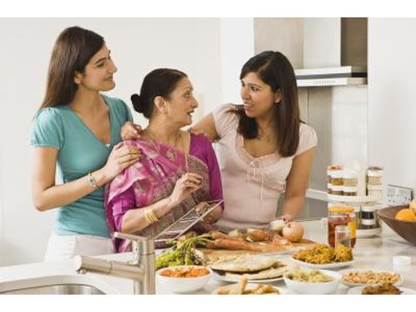 Children plan their parents' wedding anniversaries in India.