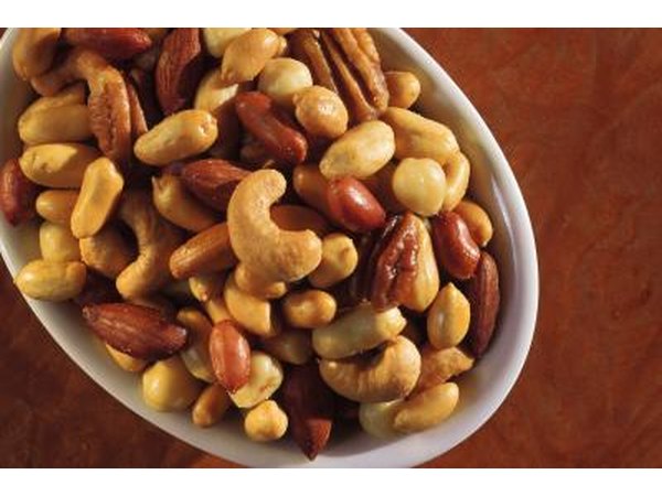 A bowl of mixed nuts.