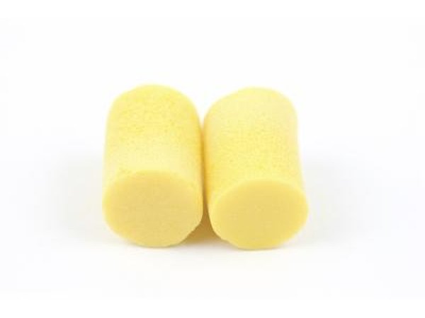 Foam earplugs.