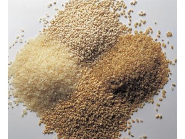 Assortment of grains.