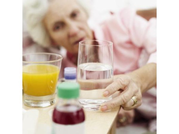 Sick older woman