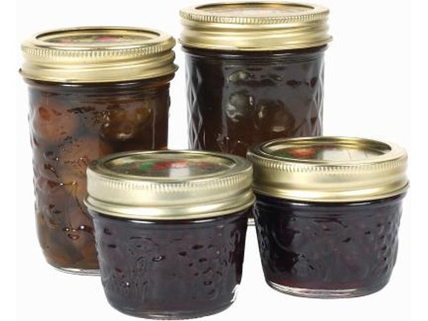 Jelly in jars.