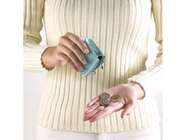 Woman with little money
