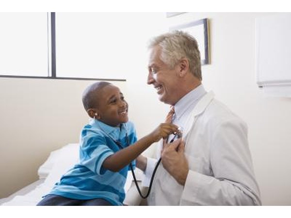 Boy with pediatrician