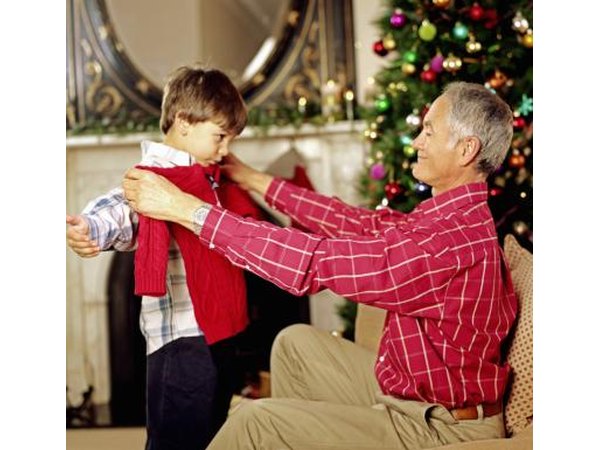 Grandfather's sweater gift to grandson