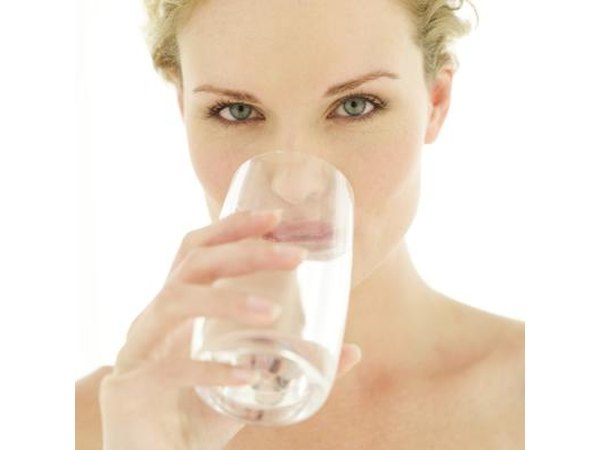 Woman drinking water