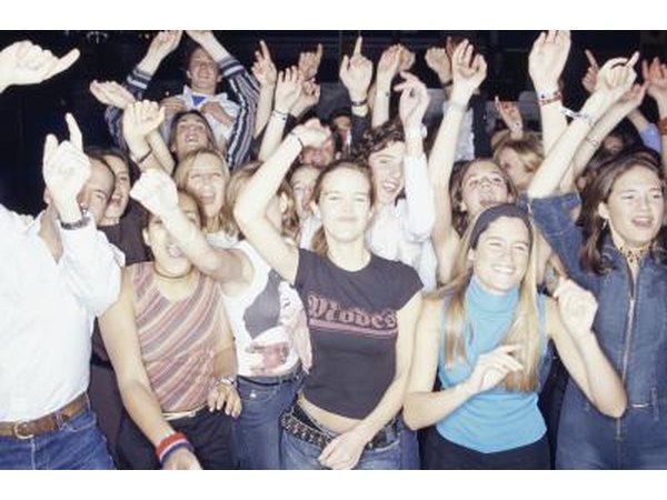 Crowd at a concert.