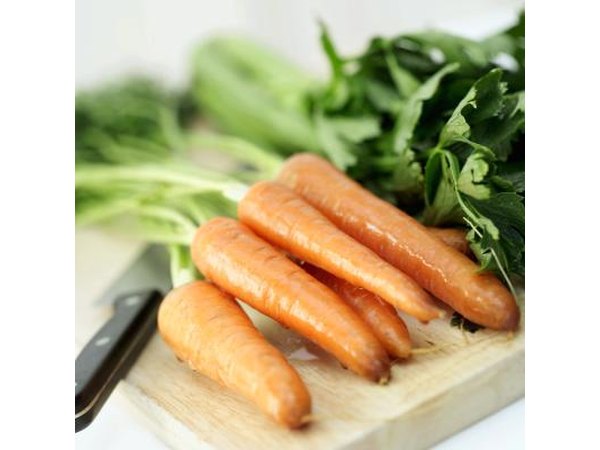 Potent sources of vitamin A include orange and yellow foods such as carrots and sweet potatoes.