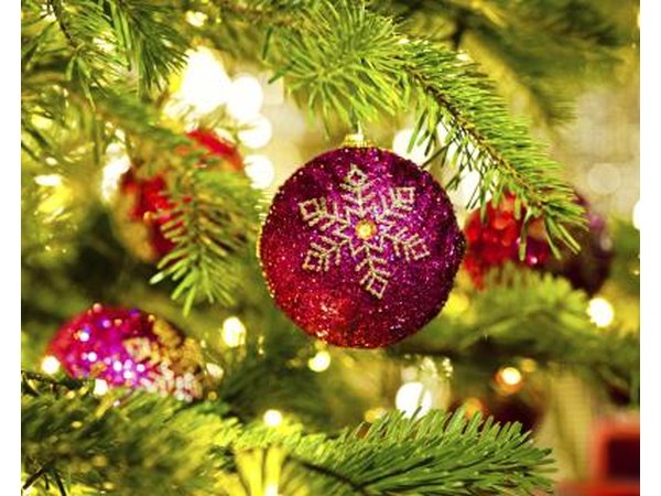 Tree ornaments may have been decorated by hand