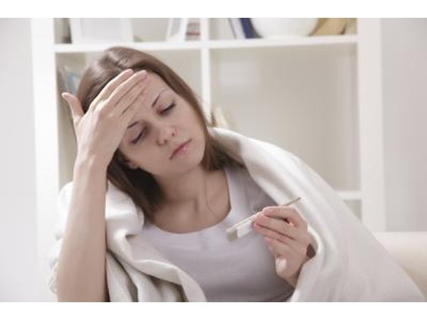Fever is a symptom.
