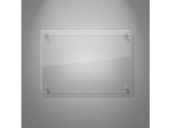 Blank sheet of plexiglass