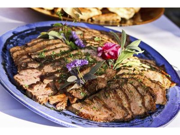 The tri-tip cut of beef gets its name because of the triangular shape of the meat.
