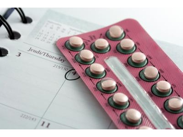 birth control pills on calendar