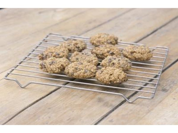 Serve oatmeal-raisin cookies.